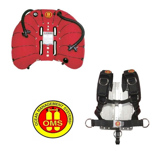 OMS 100LB Double Wing + Comfort Harness + Ali Backplate