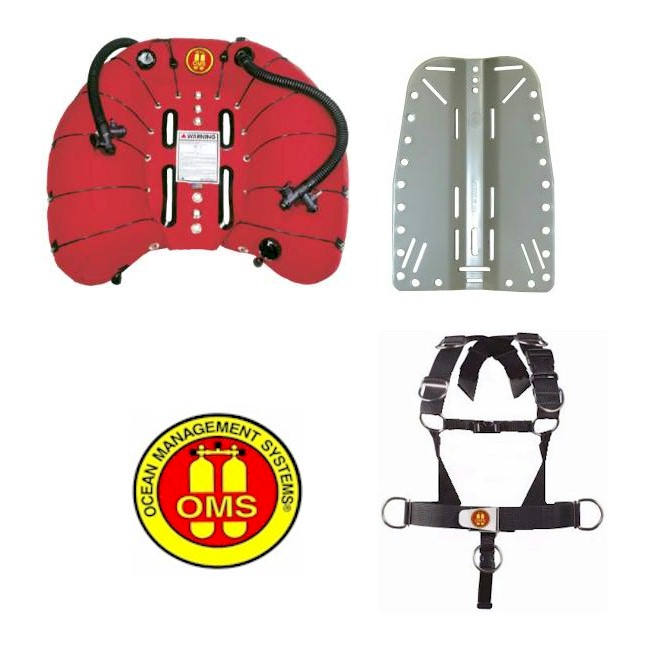 OMS 100LB Double Wing + Deluxe Harness + S/S Backplate