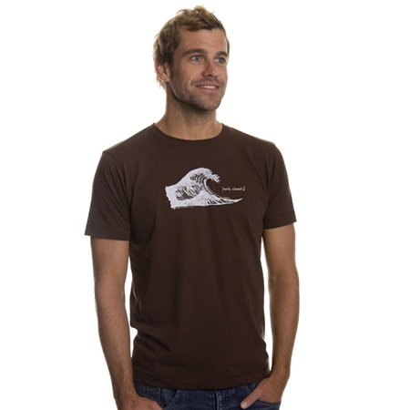 Fourth Element Plastic Tsunami Mens T-Shirt Chocolate