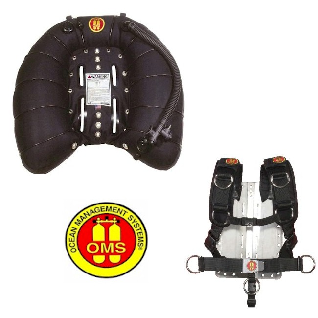 OMS 100LB Single Wing + Comfort Harness + Ali Backplate