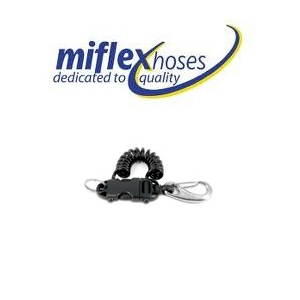 Miflex Smart Coil Extendable Clip - Vela with 70mm S/S Carabinee