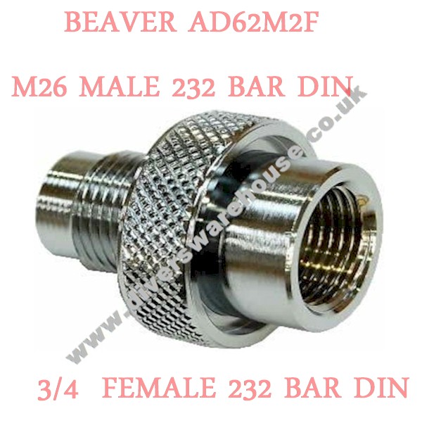 Beaver 232 Bar M26 Male/232 Bar Din Female AD 62M2F