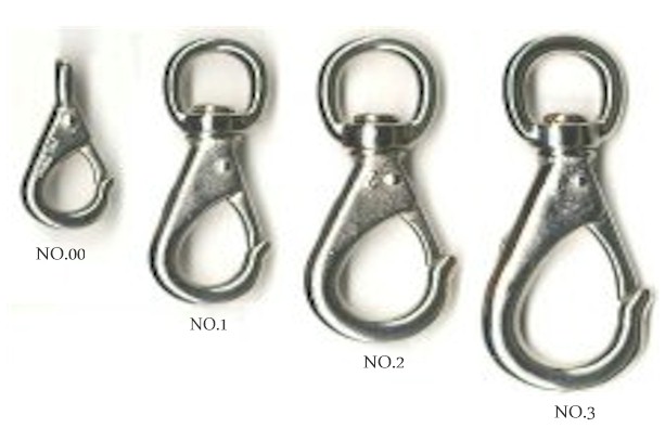 Lumb Bros Bronze Nickel Plated Snaphooks No.00