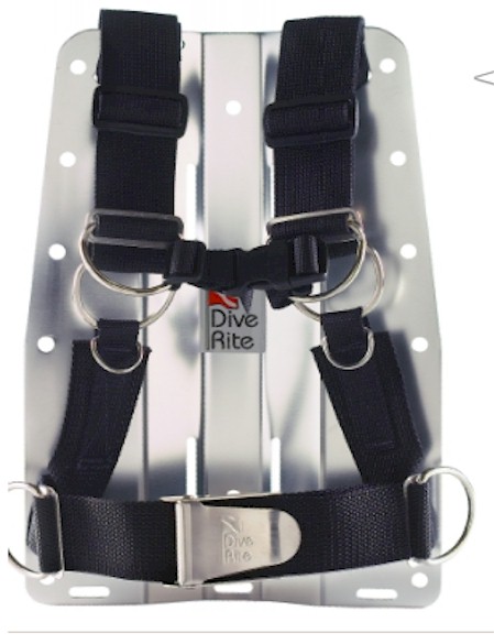 Dive rite Q/R Deluxe Harness & S/S Backplate