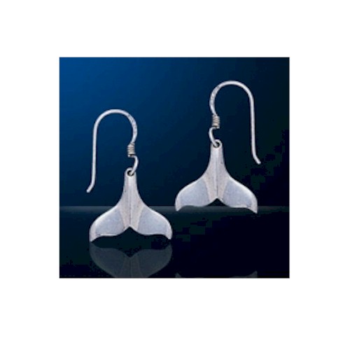 DIVESILVERS JE005 WHALE TAIL EARRINGS