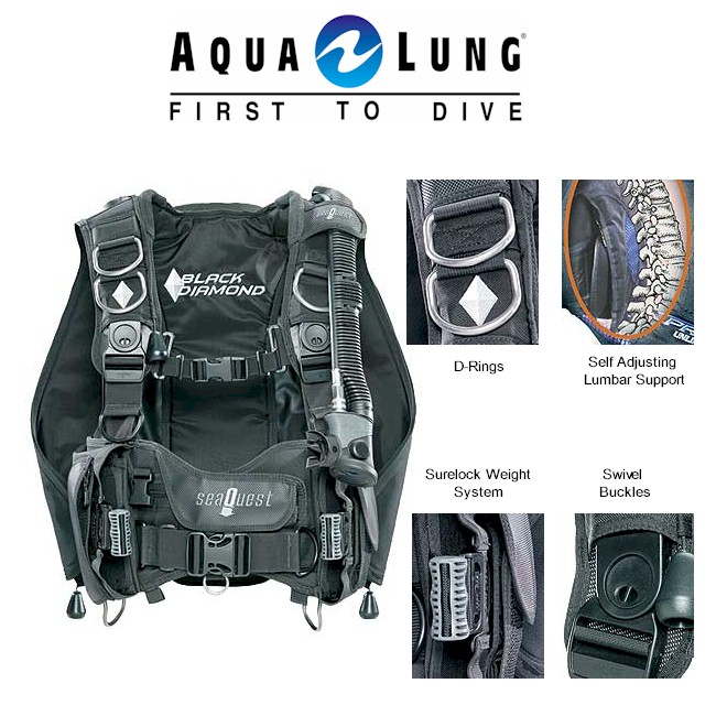 Aqualung Black Diamond BCD | Extra Large