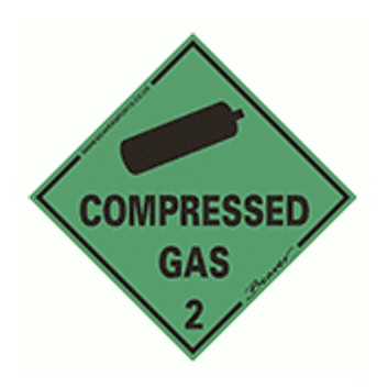 Beaver Compressed Gas Sticker CGS