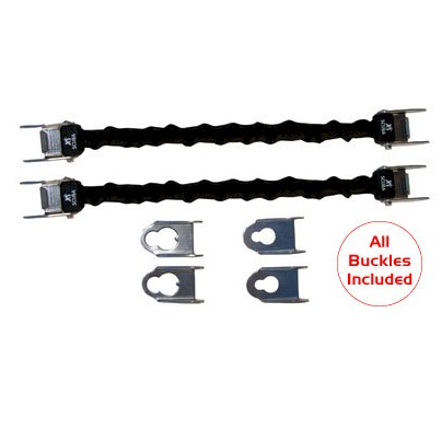 Miflex Universal Spring Fin Straps - 8"