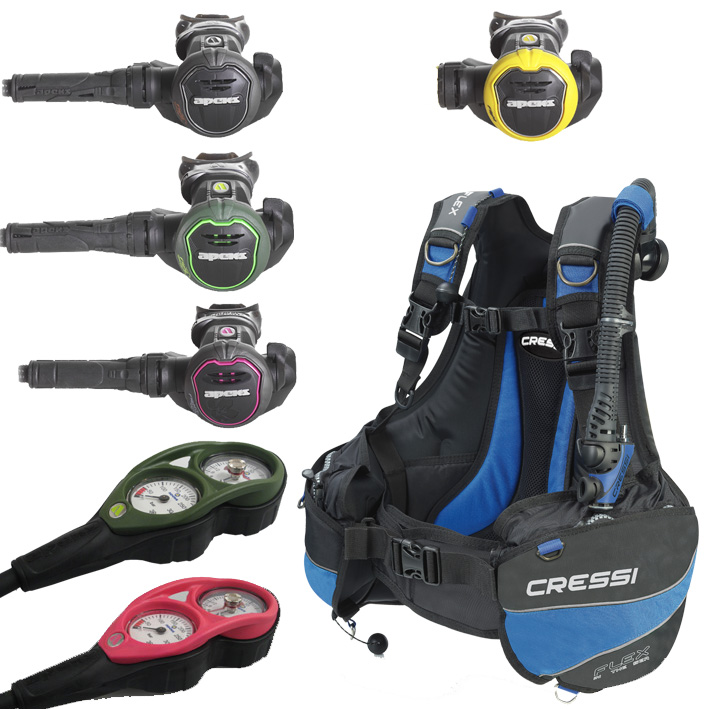 Apeks/Cressi Lightweight Travel Package