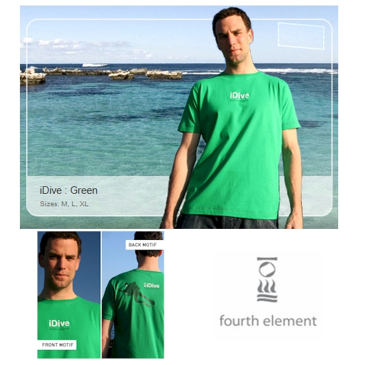 Fourth Element Mens iDive T-Shirt Green