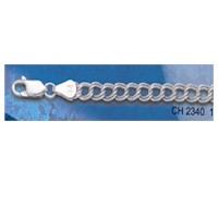 "DIVESILVER CH2340 18"" SILVER LINK CHAIN"