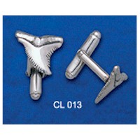 DIVESILVER CL013 SHARKS TOOTH CUFF LINKS