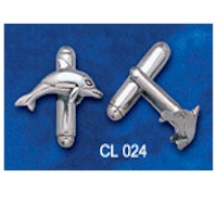 DIVESILVER CL024 DOLPHIN CUFF LINKS