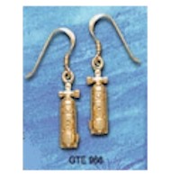 9ct Gold Large Dive Tank Earrings - GTE966