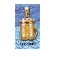 9ct Gold Small Twinset Pendant - GTP945