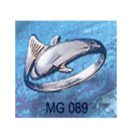 DIVESILVER MG089 MEDIUM DOLPHIN WRAP RING