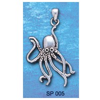DIVESILVER SP005 OCTOPUS PENDANT