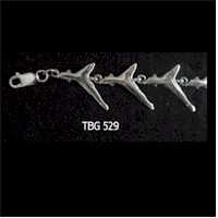 DIVESILVER TBG529 SHARKS TAIL BRACELET IN STOCK