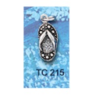 DIVESILVER TC215 FLIP FLOP CHARM