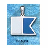 DIVESILVER TP1609 NAUTICAL FLAG PENDANT