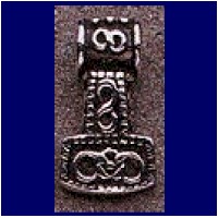 DIVESILVER TP 181 THORS HAMMER W/KNOT PENDANT