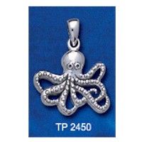 DIVESILVER TP2450 SMALL OCTOPUS PENDANT