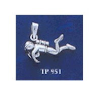 DIVERSILVER TP951 SKILLED DIVER PENDANT