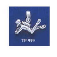 DIVESILVER TP959 SMALL SCUBA DIVER PENDANT