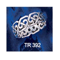 DIVESILVER TR392 OPEN CELTIC KNOT RING
