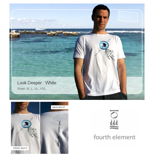 Fourth Element Mens Look Deeper T-Shirt White