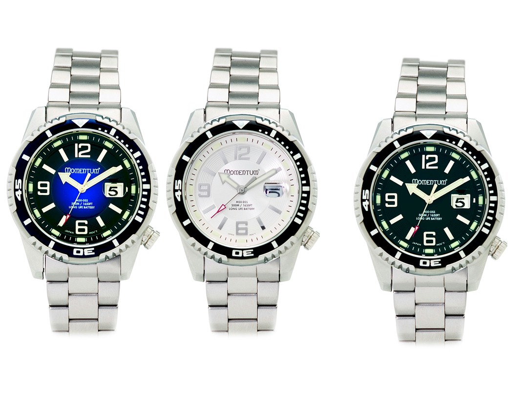 Momentum 500m M50 Stainless Steel Deep Sea System Watch