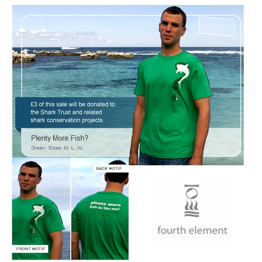Fourth Element Mens Plenty More Fish T-Shirt Green