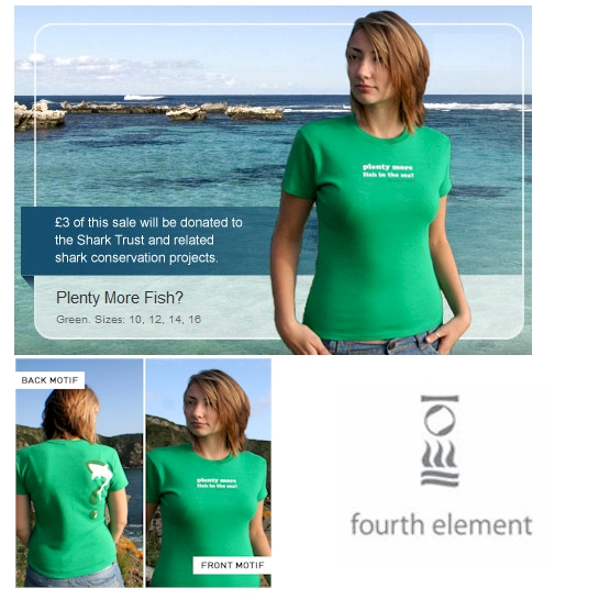 Fourth Element Womens Plenty More Fish T-Shirt Green