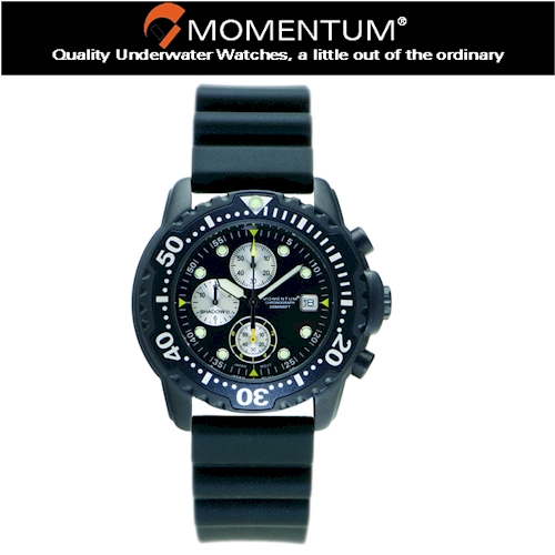 Momentum Shadow Chrono Rubber Watch