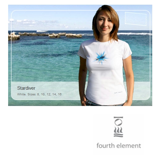 Fourth Element Womens Star Diver T-Shirt White